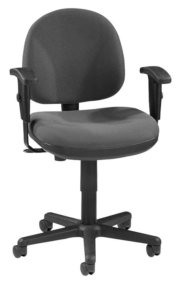 Classroom Select Pneumatic Task Chair, Gray, 24 x 24 x 33 - 38 Inches 1311504